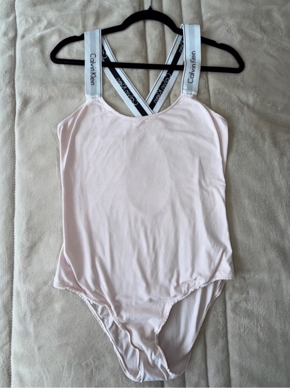 Calvin Klein Women’s Logo Strap Bodysuit